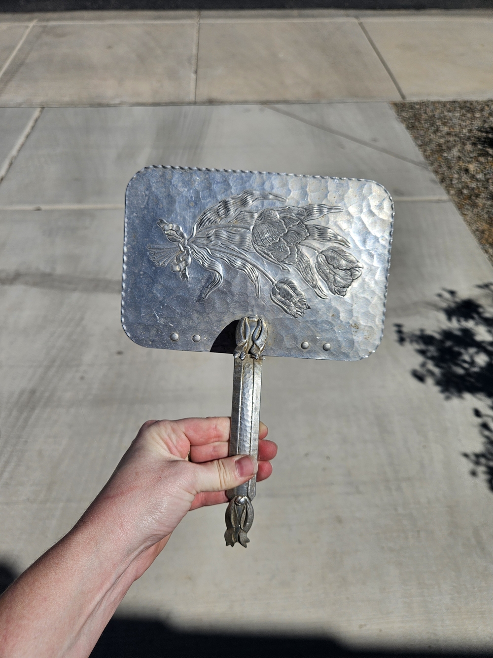 Vintage Hand Wrought Aluminum Creations by Rodney Kent #427, SILENT BUTLER